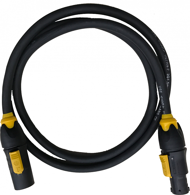 Силовой кабель powerCON TRUE1 (розетка)/powerCON TRUE1 (вилка), 0.5 м